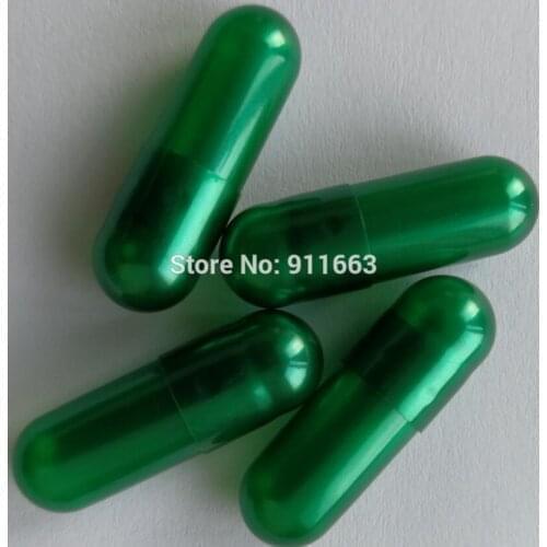 00# 5,000pcs! Pearl Green Colored Empty Capsule!Hard gelatin empty capsules 00!(joined or seperated empty capsules available!)