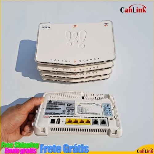 5pcs/Lot HG8245C Free shipping Refurbished Huawei EPON GPON XPON oNU 4FE+WIFI 2Port Terminal Modem Router FTTH ONT English sys