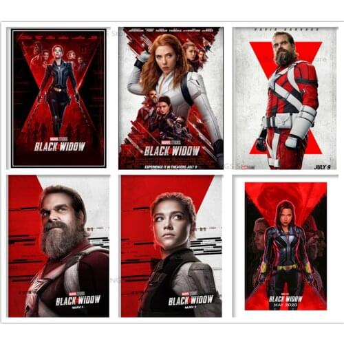 Disney 5d Diy Diamond Painting Black Widow Marvel Movie Poster Superhero Diamond Mosaic Embroidery Cross Stitch Home Decor Gift