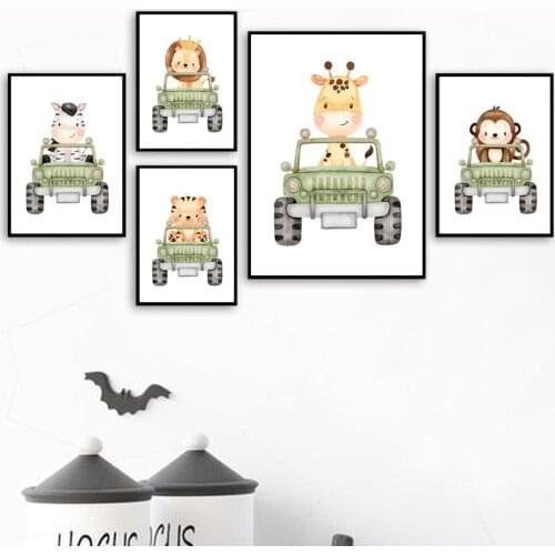 Diamond Painting Car Club Animal Elephant Giraffe Lion Zebra Tiger Cross Stitch Kit Full Drill Diamond Embroidery Art Picture