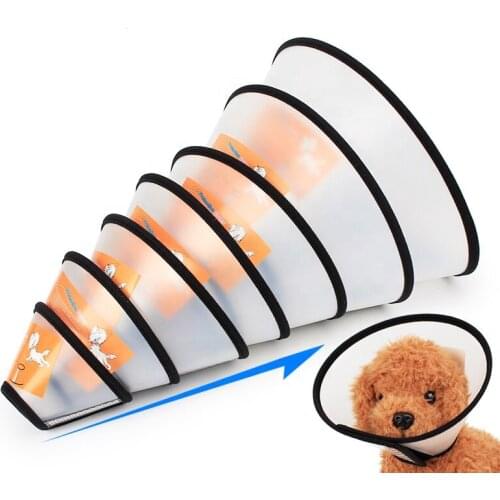 Elizabeth Circle Wholesale Set of 8 Sizes Transparent Anti Bite Adjustable Pet