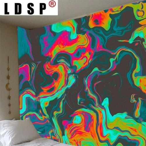 LDSP Luxury Magic Psychedelic Trippy Tapestry Wall Art Cloth Hanging Natural Gouache Landscape Tapestry Modern Home Decor Tapiz