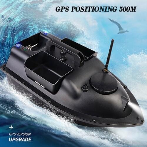 GPS 500M Remote Control Fixed Speed Cruise Fishing Lure Boat 2KG Load 4 Hours Power Ship Fishing Finder Boat With Night Light