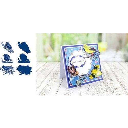 Beautiful bird cutting mold scrapbook diary decoration mold imprint template DIY greeting card Albums 2021