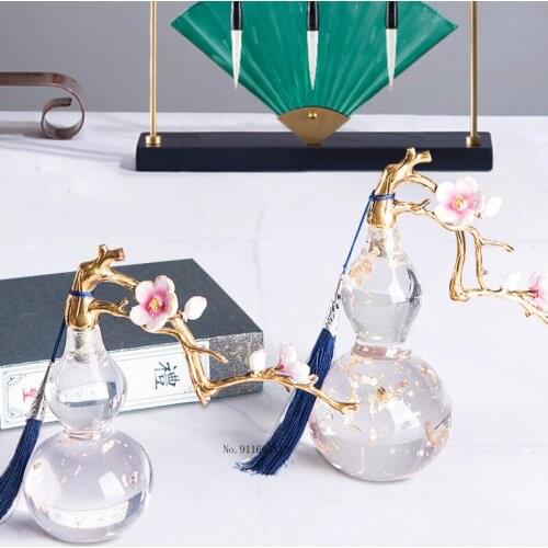 Creative gourd Ornaments New Chinese living room porch wine cabinet study office opening gifts home soft decorations