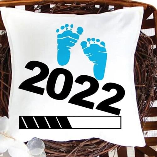 New 2022 Pregnancy Announcement cushion cover baby loading Pillow case 2021 baby coming soon cushion home decor