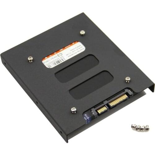 Useful 2.5 Inch SSD HDD To 3.5 Inch Metal Mounting Adapter Bracket Dock Screw Hard Drive Holder For PC Hard Drive Enclosure