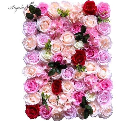 Custom Artificial Flower Wall Panel 3D Wedding Backdrop Decor Flower Wall Photography Props Arrangement Wall Display Silk Flower