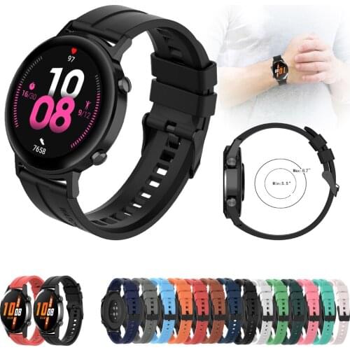 Original strap For Huawei watch GT 2 42/46MM watch For Xiaomi Huami Amazfit Stratos 2 2S bracelet 22mm Silicone Straps Wristband