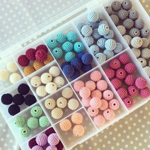 SANSHOOR Wholesale Neon Mixed Colors Crochet Acrylic Rubber Round Ball Beads For Handmade Diy Nacklace 100pcs/lot MXQ-001AH