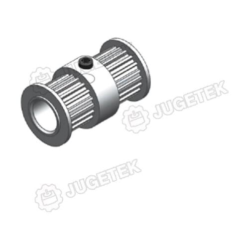High quality Double GT2 Pulley 8mm Bore 20 Teeth for 6mm Width Belts for 3D Printer Part GT2 Timing pulley