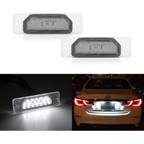 For Infiniti FX35/45 2003-2008 S50/Q45/I30/I35/M37/M56 Q70 Nissan Fuga Cefiro Led Numbr License Plate Light Lamp OEM Direct Fits