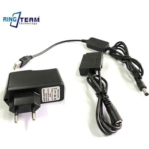 USB cable ack-e18+dr-e18 LP-E17 dummy battery+5V 3A charger for Canon EOS 750D Kiss X8i T7i T6i 760D T6S 77D 800D 200D Rebel SL2