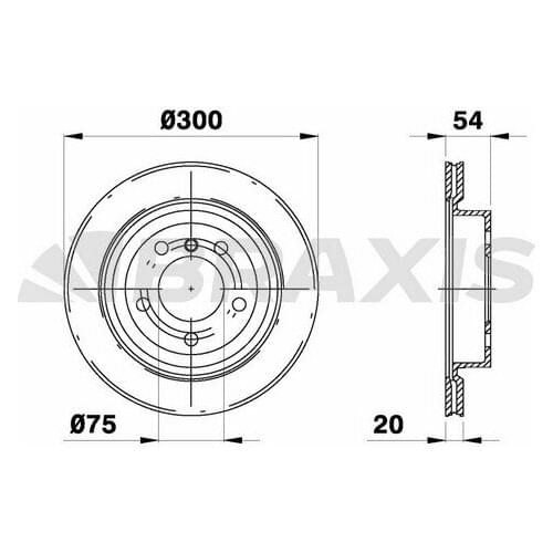 REAR BRAKE DİSKİ BMW E89 Z4 34216782605 BRAXIS AE0644