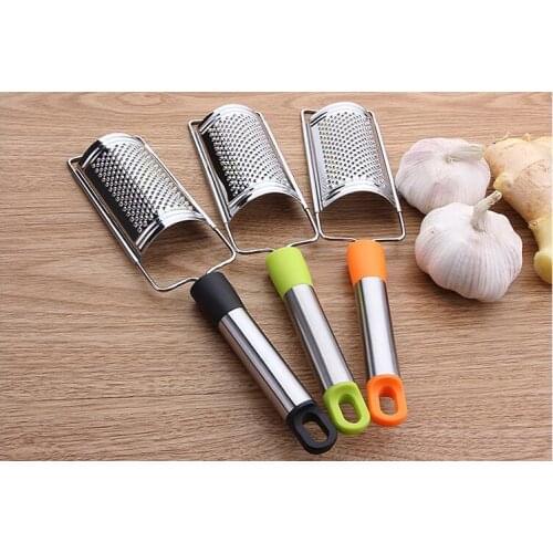 1PC Stainless Steel Garlic Cutter Garlic Press Cutter Squeeze Garlic Crusher Press Chopper Slicer With Safe ABS handle KX 255