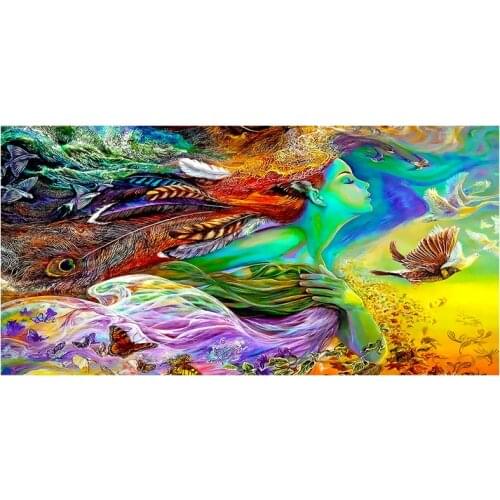 100x200cm Modern Fashion Woman Flower Oil Painting on Canvas Posters and Prints Scandinavian Wall Art Picture for Living Room