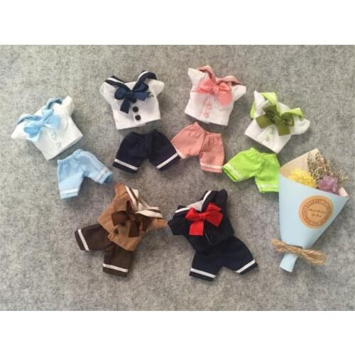 2019 Sailor suit clothe set for Obitsu11 OB11 1/12 doll OB11 Doll gsc molly available for cu-poche OB11 accessories doll