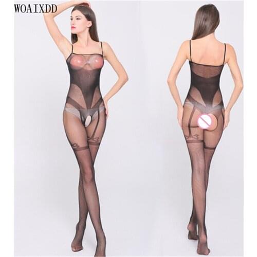 5 Style Women Plus Size Lingerie Sexy Hot Erotic Fishnet Tights Open Crotch Body Stockings Sexy Teddy Babydoll Erotic Underwear