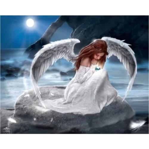 Diamond Painting 5d Handmade Gift Mosaic Cross Stitch Angel girl pray Diamond Embroidery Mosaic Kits Full Square Drill A2202