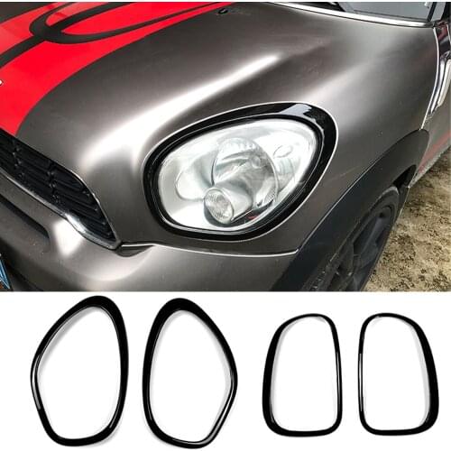 Car Eyebrows Headlight Taillight Frame Rear Lamp Ring Covers Case Sticker For Mini Cooper S R60 Countryman Car Styling Accessory