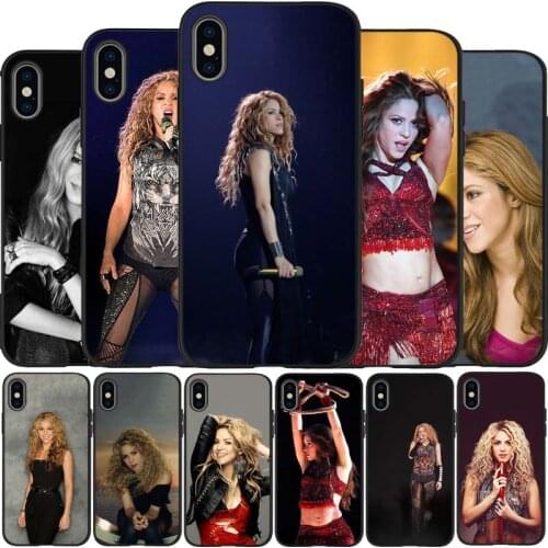 Shakira black Silicone Phone Case For iPhone 12 XR XS Max 5 5S SE 2020 6 6S 7 8 PLUS X 11Pro Max 11 Cover