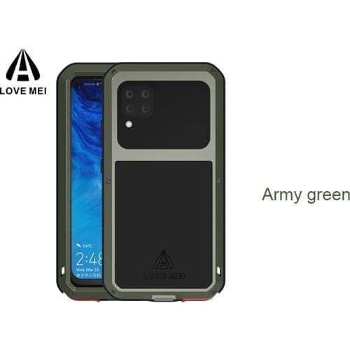Lovemei For iphone 12 11 Pro Max Case Shock Dirt Proof Resistant Metal Armor Cover Phone Case for iphone 12 Mini Waterproof Case