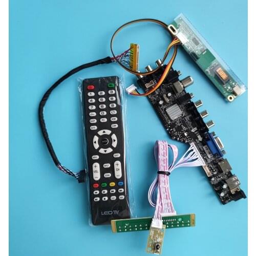 For N154I2-L02 1280X800 DVB-T2 HDMI DVB-T DVB-C panel 1driver lamps Control ler Board TV VGA USB AV RF LCD 30pin
