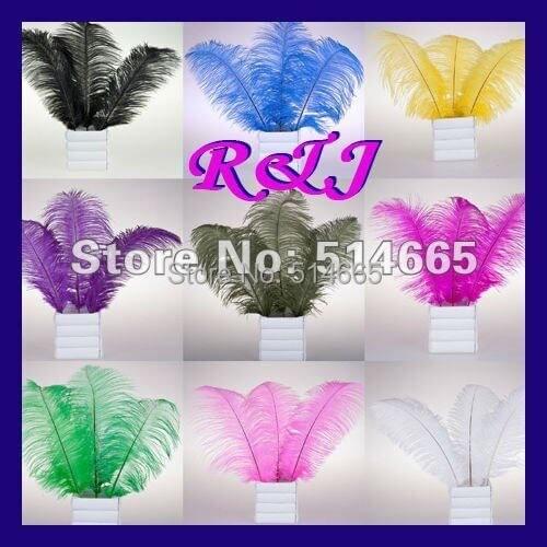 EMS free shipping Cheap ostrich feather 200pcs 18-20 inches 45-50cm assorted 8 colors Ostrich plumage ostrich plume