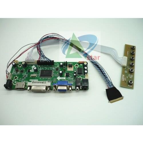 HDMI+DVI+VGA+AUDIO LCD Controller Board kit For 17.3" LP173WD1 LTN173KT01 1600*900 40needle laptop LCD controller board DIY kits