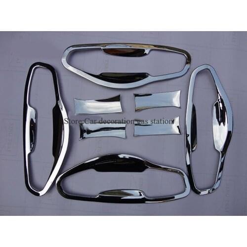 For HYUNDAI Santa Fe ix45 2013 ABS Chrome Door Handle Bowl Door handle Protective covering Cover Trim
