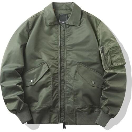 2021 New Classic Military Spring Autumn Mens Outdoor Sports Baseball Flying Air Pilot Flight Uniform Bomber Male MA1 Jacket Coat