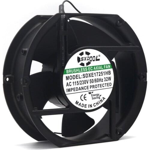 AXIAL 1751 115V 230V AC 172mm x 150mm x 51mm 4000rpm Strong Air Flow 272CFM DIY Cooling Ventilation Exhaust Projects cooler