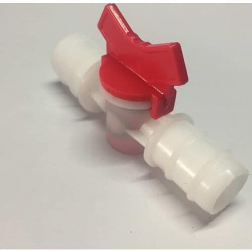 25-20mm Plastic Hose Barb Valve Quick Plug Flexible Tube Connector Pipe Fitting Switch for Garden Fish Aquarium