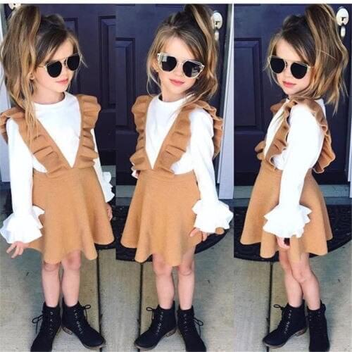 2018 Spring Summer Girl Dresses Lovely Kid Baby Girls Princess Flower Pageant Party Tutu Dresses England Children Girl Clothes