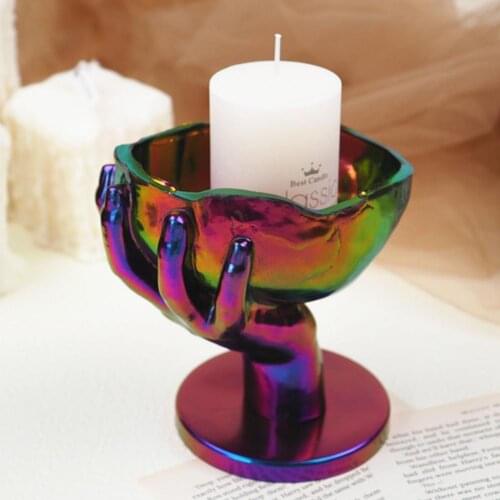 DIY Candle Holder Mould Candle Holder Silicone Mould Soap Mould Tabletop Decoration Tool Resin Mold Silicone Tray Home Decor