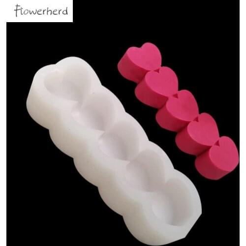 Love Candle Silicone Mold Handmade DIY Resin Mold Mousse Chocolate Home Cake Decorating Tools Candle Molds for Candle Making