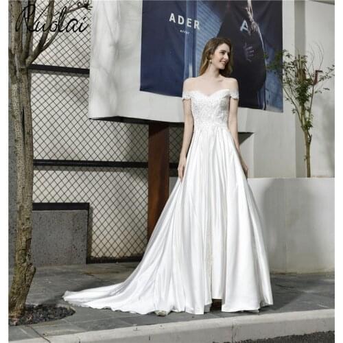Ruolai Sleeveless Wedding Dresses