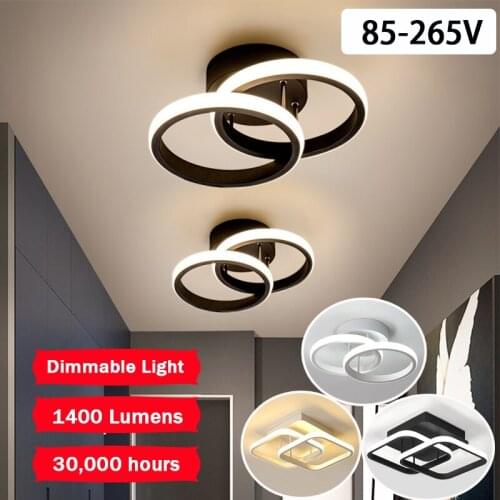 Modern Led Ceiling Light Dimmable Lighting Fixtures Acrylic Home Indoor Lamp For Corridor Room Channel Ceiling Lamp Nordic Decor