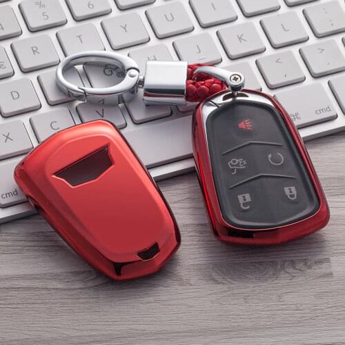 TPU Remote Smart Key Cover Fob Case Shell For Cadillac ATS CT6 CTS DTS XT5 Escalade ESV SRX STS XTS ELR 2014 2015 2016 2017 2018