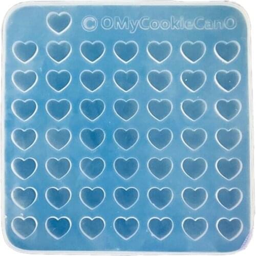 U90E Star Love Heart Candy Epoxy Resin Mold Cookie Biscuit Cake Baking Silicone Mould