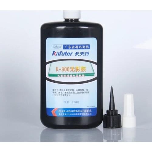 High Quality 250ml kafuter UV glue uv curing adhesive K-300 Special Large area glass bonding glass crystal crafts