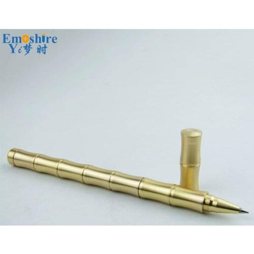 Hot Sale Full Brass Ballpoint Pen for Fathers Day Gifts Metal Heavy Ballpoint Pen Office Writing Gel Pen P297