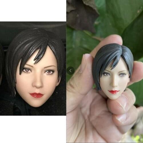 1/6 Scale Residents Evil Ada Wong Head Sculpt Carved Fit 12" Hot Toys Phicens Doll