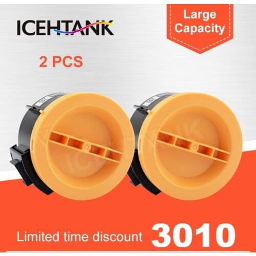 ICEHTANK 2 Pcs New Compatible 106R02182 106R02183 Toner Cartridge for Xerox Phaser 3010 3040 WorkCentre 3045 printers chips