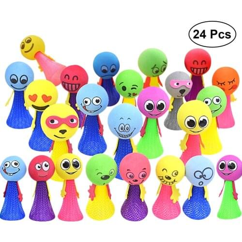 24Pcs Bouncing Elf Spring Man Bouncing Funny Toys Children Doll Educational Toys