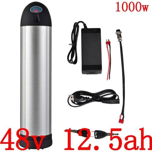 48v 12ah lithium battery 48V 10AH 12Ah 12.5AH 13Ah Electric Bicycle Battery fit 48V 500W 750W 1000W ebike motor with 2A charger