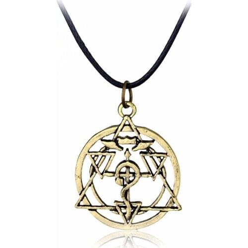 Anime Cartoon Fullmetal Alchemist Edward Hollow Personality Pendant Necklace