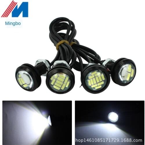 Automobile led eagle eye lamp 23mm-4014 12 lamp super bright lens high power eagle eye reversing lamp