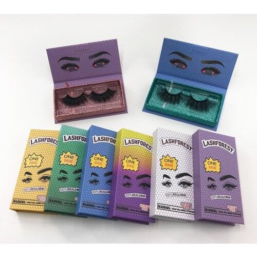 FDshine Makeup 3D Mink Lashes Fluffy Soft Wispy Volume 25mm Cross False Eyelashes Eye Lashes Reusable Eyelash Supplier