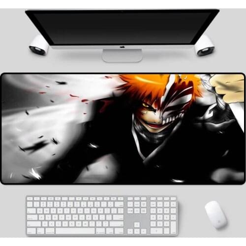 XGZ Large size mouse pad beautiful anime Bleach series pattern Kurosaki Ichigo table pad gaming essential keyboard pad